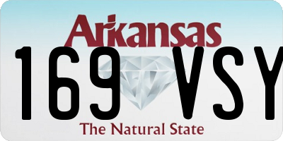 AR license plate 169VSY