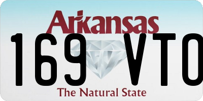 AR license plate 169VTO