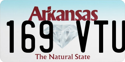 AR license plate 169VTU