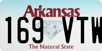 AR license plate 169VTW