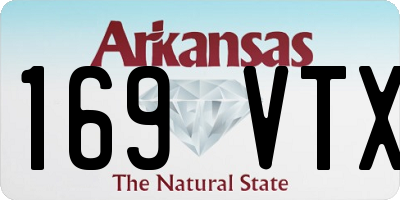 AR license plate 169VTX