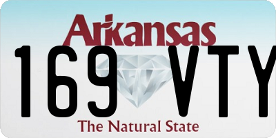 AR license plate 169VTY
