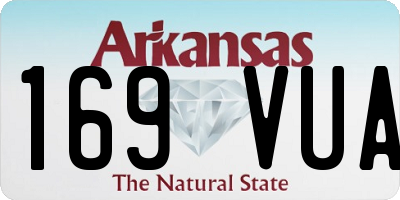 AR license plate 169VUA