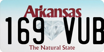 AR license plate 169VUB