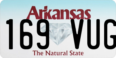 AR license plate 169VUG