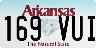 AR license plate 169VUI