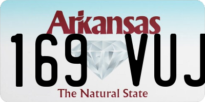 AR license plate 169VUJ