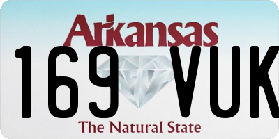 AR license plate 169VUK