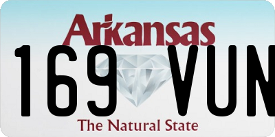 AR license plate 169VUN