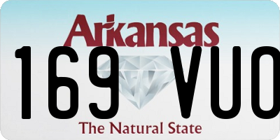 AR license plate 169VUO