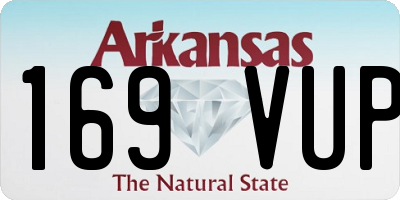 AR license plate 169VUP