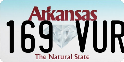 AR license plate 169VUR