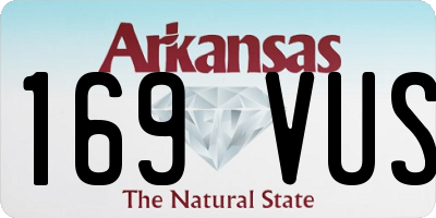 AR license plate 169VUS