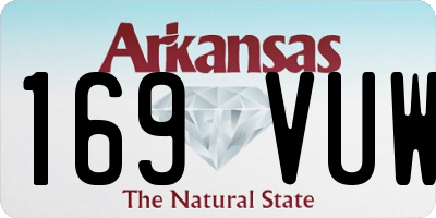 AR license plate 169VUW