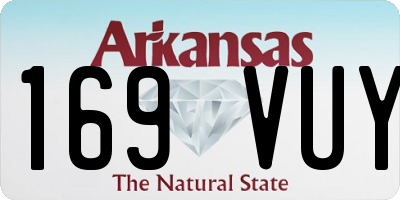 AR license plate 169VUY
