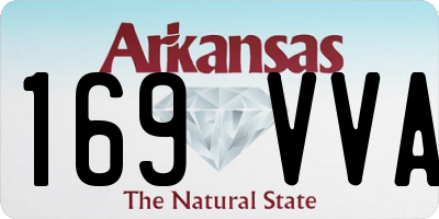 AR license plate 169VVA