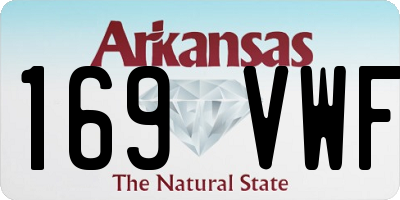 AR license plate 169VWF