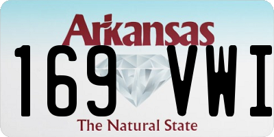 AR license plate 169VWI