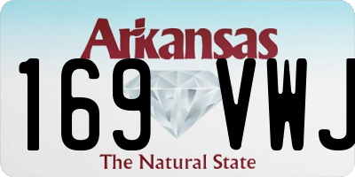 AR license plate 169VWJ