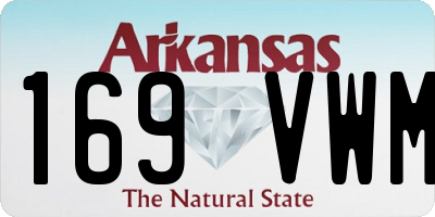 AR license plate 169VWM