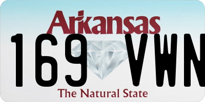 AR license plate 169VWN