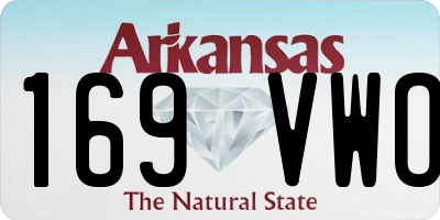 AR license plate 169VWO