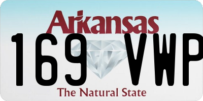AR license plate 169VWP