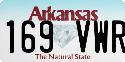 AR license plate 169VWR