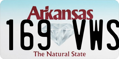 AR license plate 169VWS