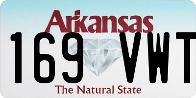 AR license plate 169VWT