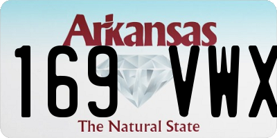AR license plate 169VWX