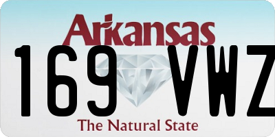 AR license plate 169VWZ