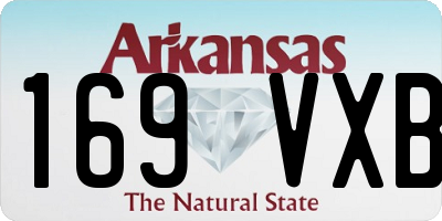 AR license plate 169VXB