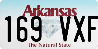 AR license plate 169VXF