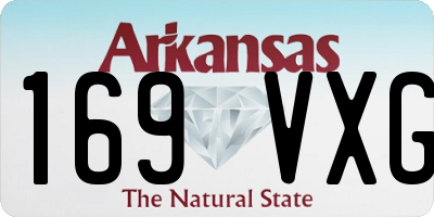 AR license plate 169VXG