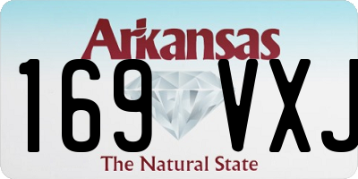 AR license plate 169VXJ