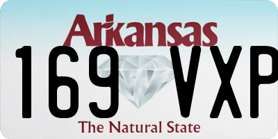 AR license plate 169VXP