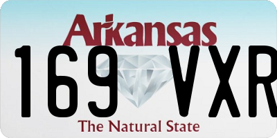 AR license plate 169VXR