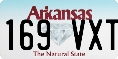 AR license plate 169VXT
