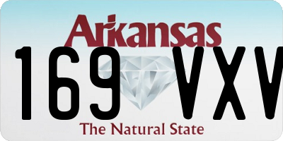 AR license plate 169VXV