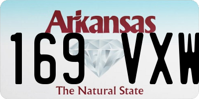 AR license plate 169VXW