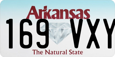 AR license plate 169VXY