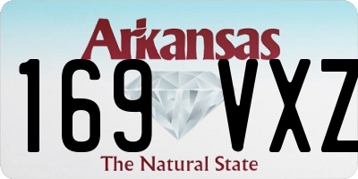 AR license plate 169VXZ