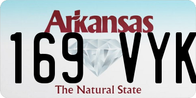 AR license plate 169VYK