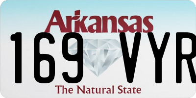AR license plate 169VYR