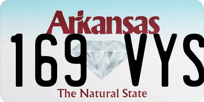 AR license plate 169VYS