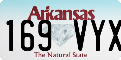 AR license plate 169VYX