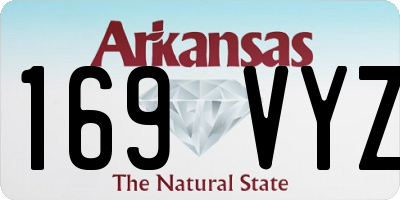 AR license plate 169VYZ