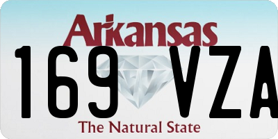AR license plate 169VZA