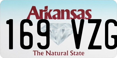 AR license plate 169VZG